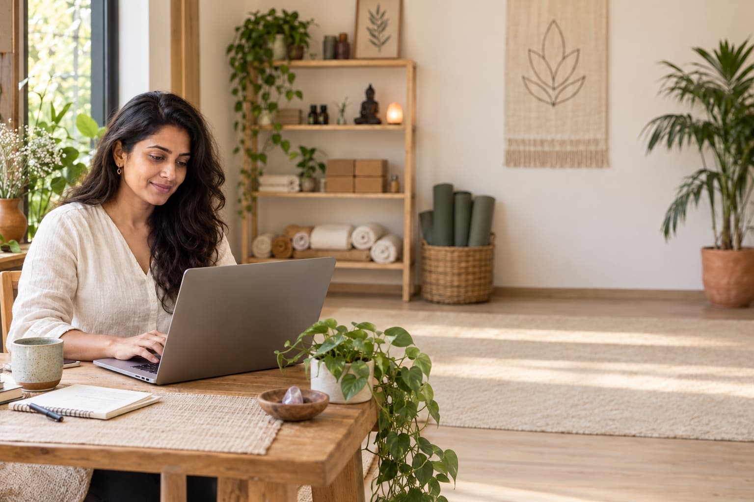 A NexSara professional managing their service business